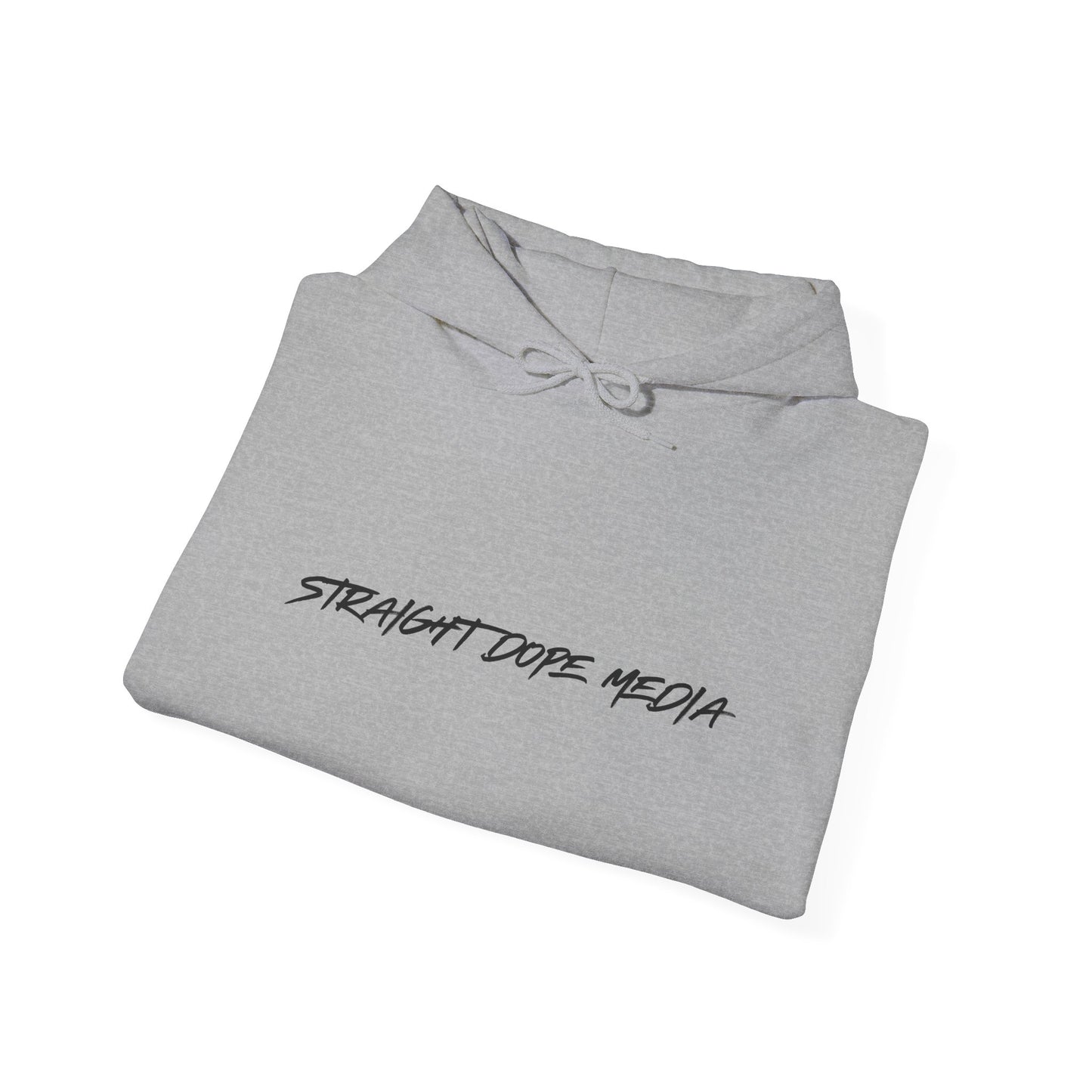 Straight Dope Media Black Text Hoodie