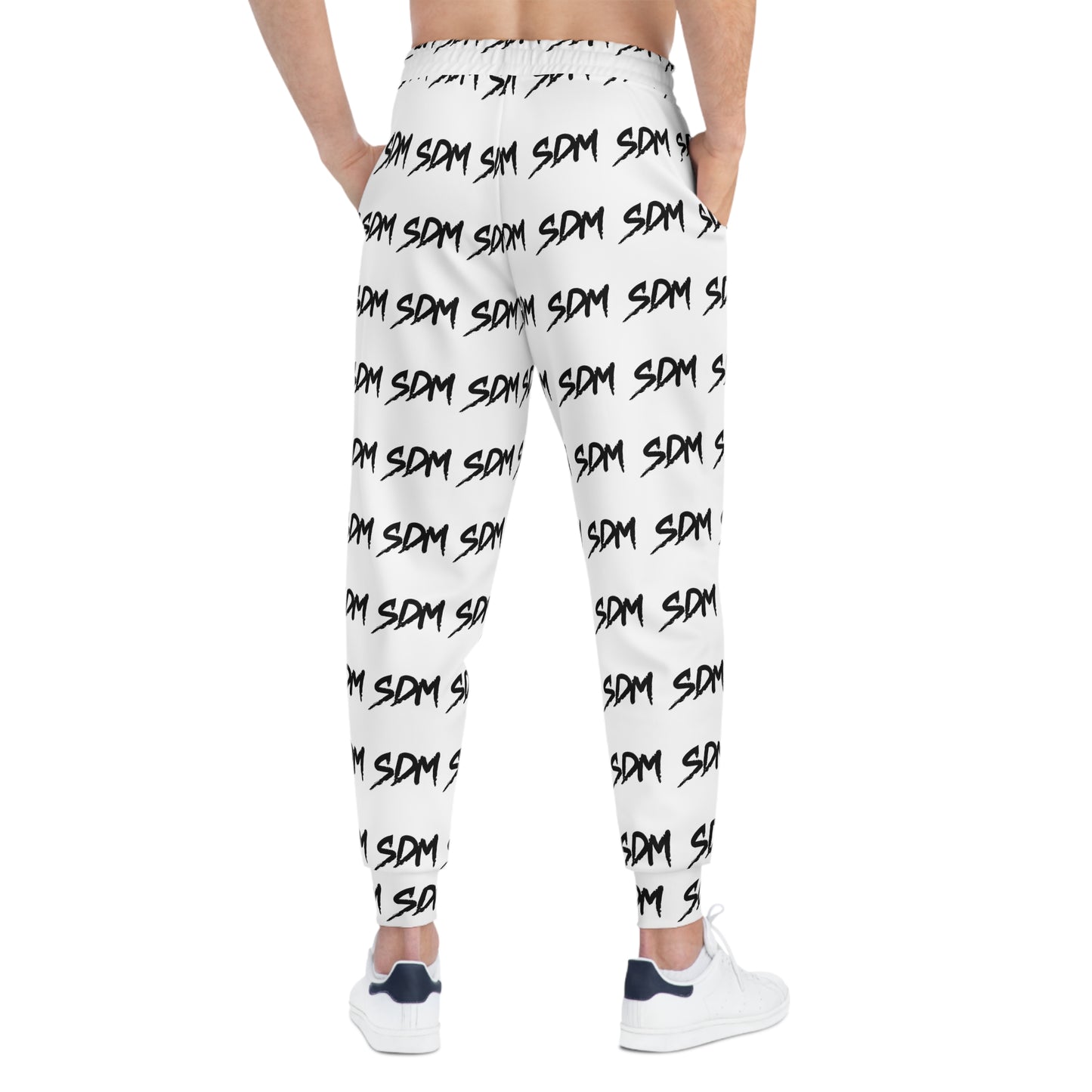 SDM Black Logo on White AO Joggers