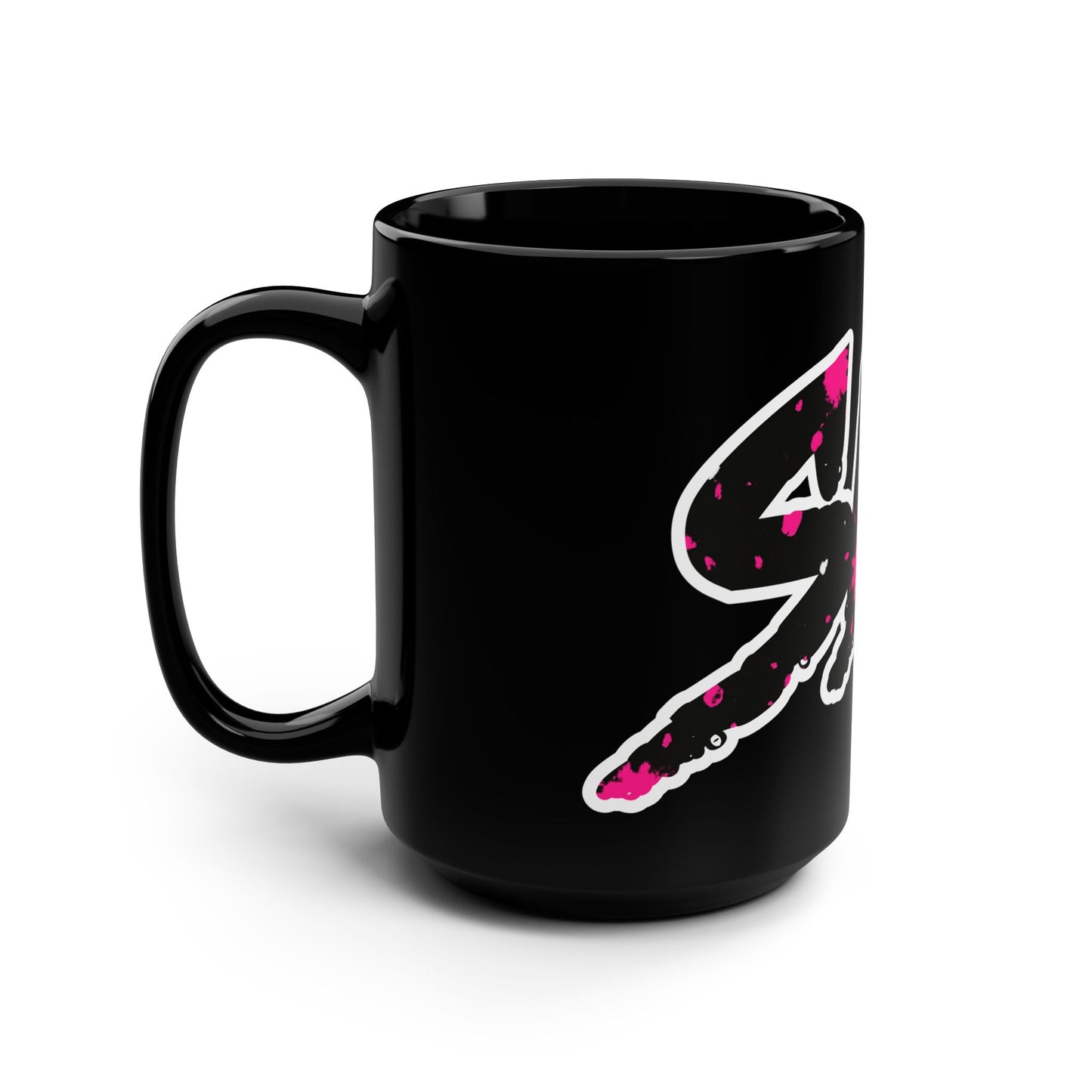 SDM Paint Splatter Black 15oz Mug