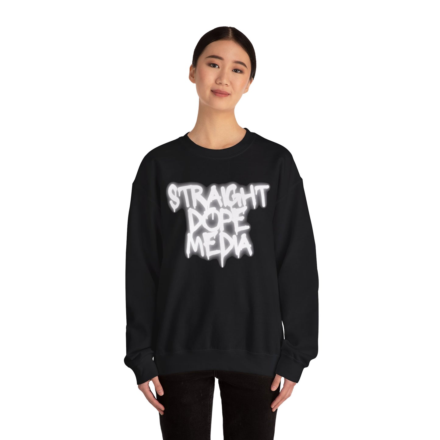 Straight Dope Media White Graffiti Sweatshirt