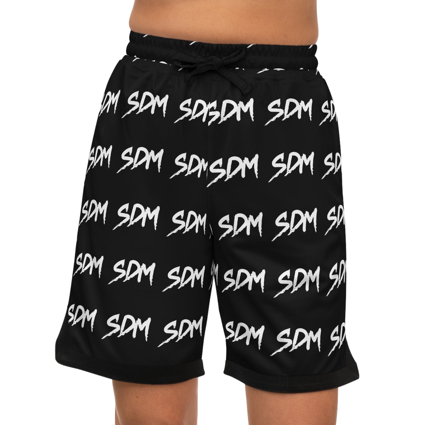 SDM White Logo on Black AO Shorts