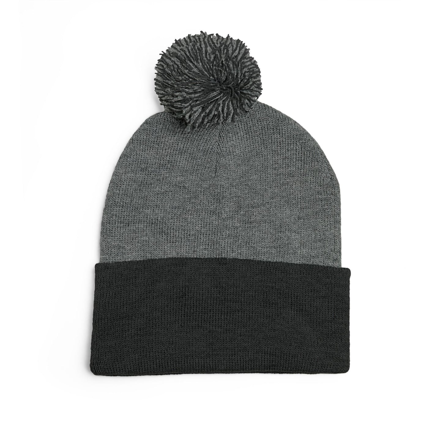 SDM 3 Color White Logo Pom-Pom Beanie