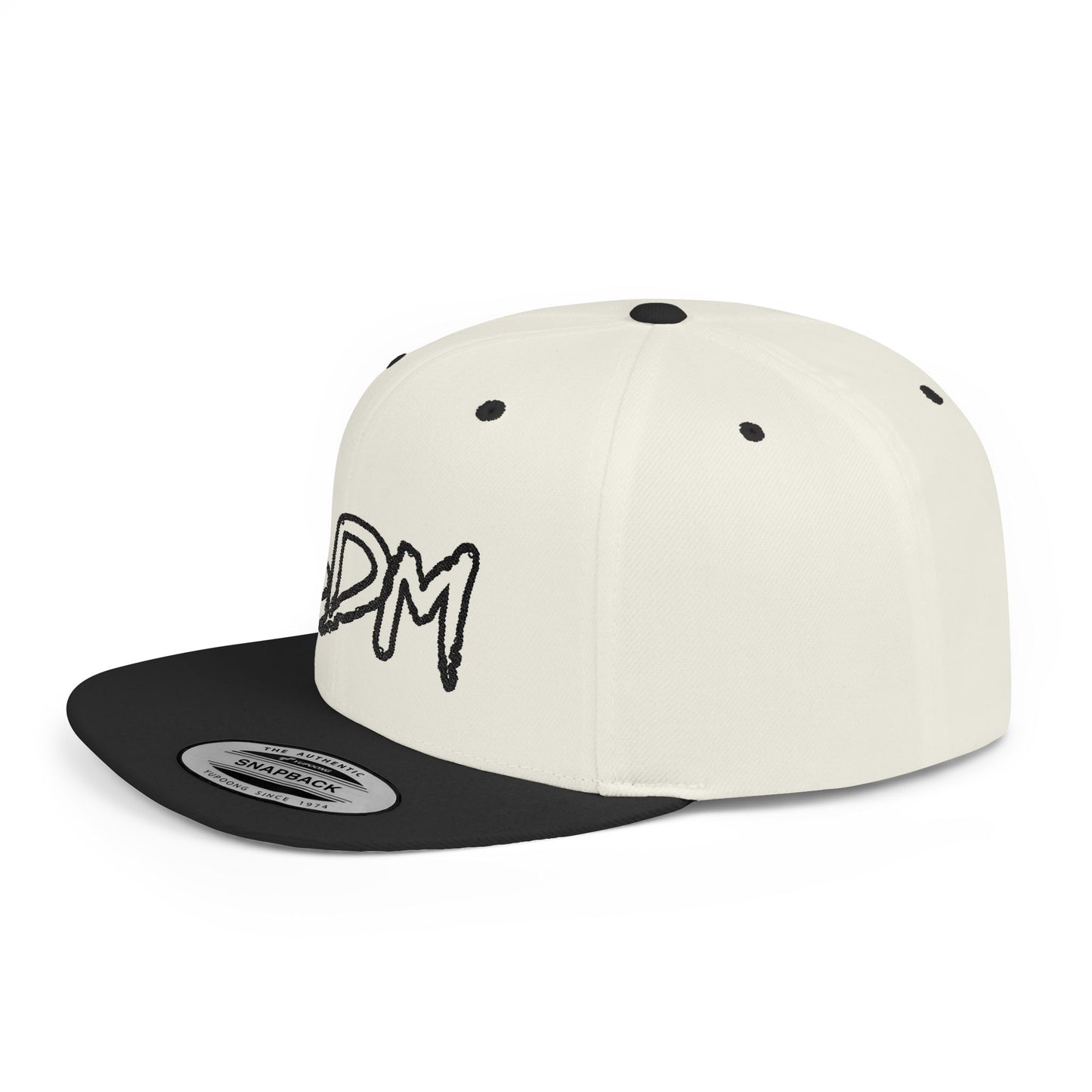 SDM Black Outline Logo Snapback Hat