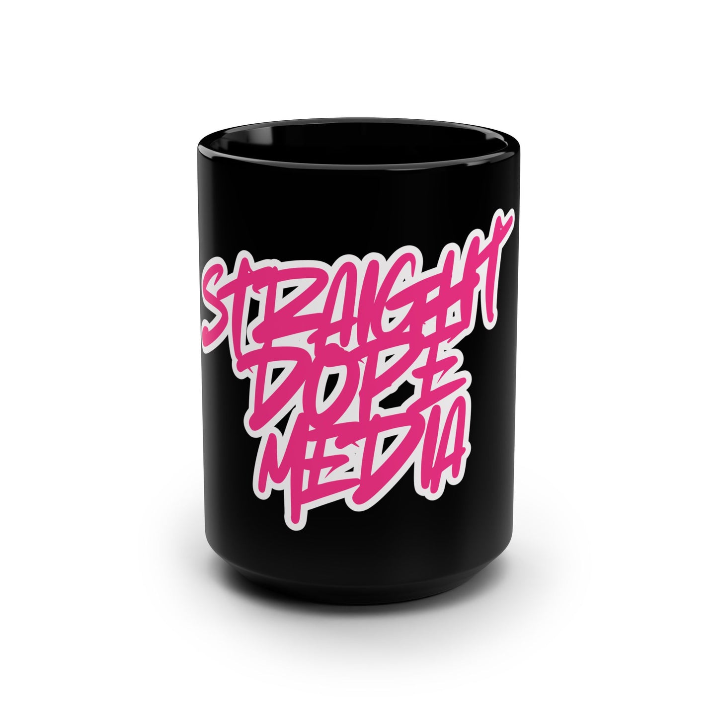Straight Dope Media Graffiti 15oz Black Mug