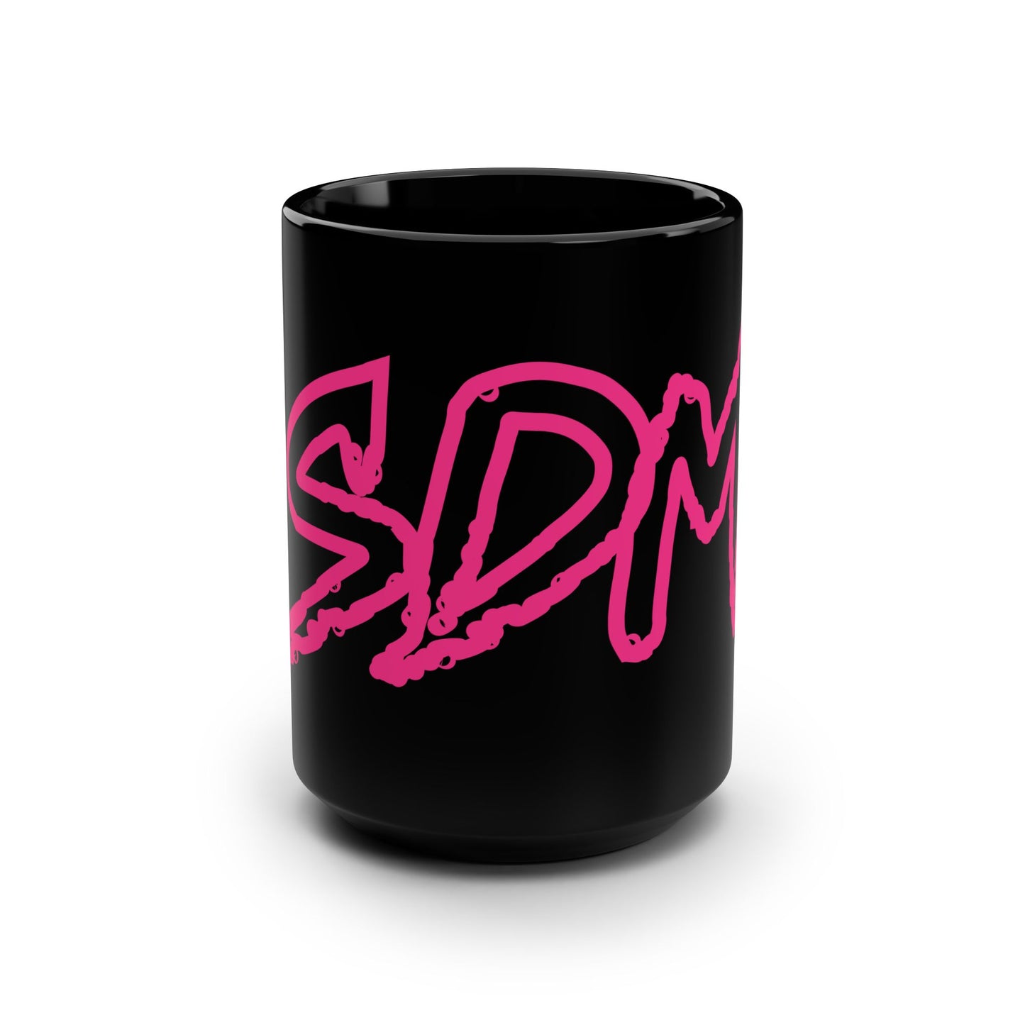 SDM Pink Logo Black 15oz Mug