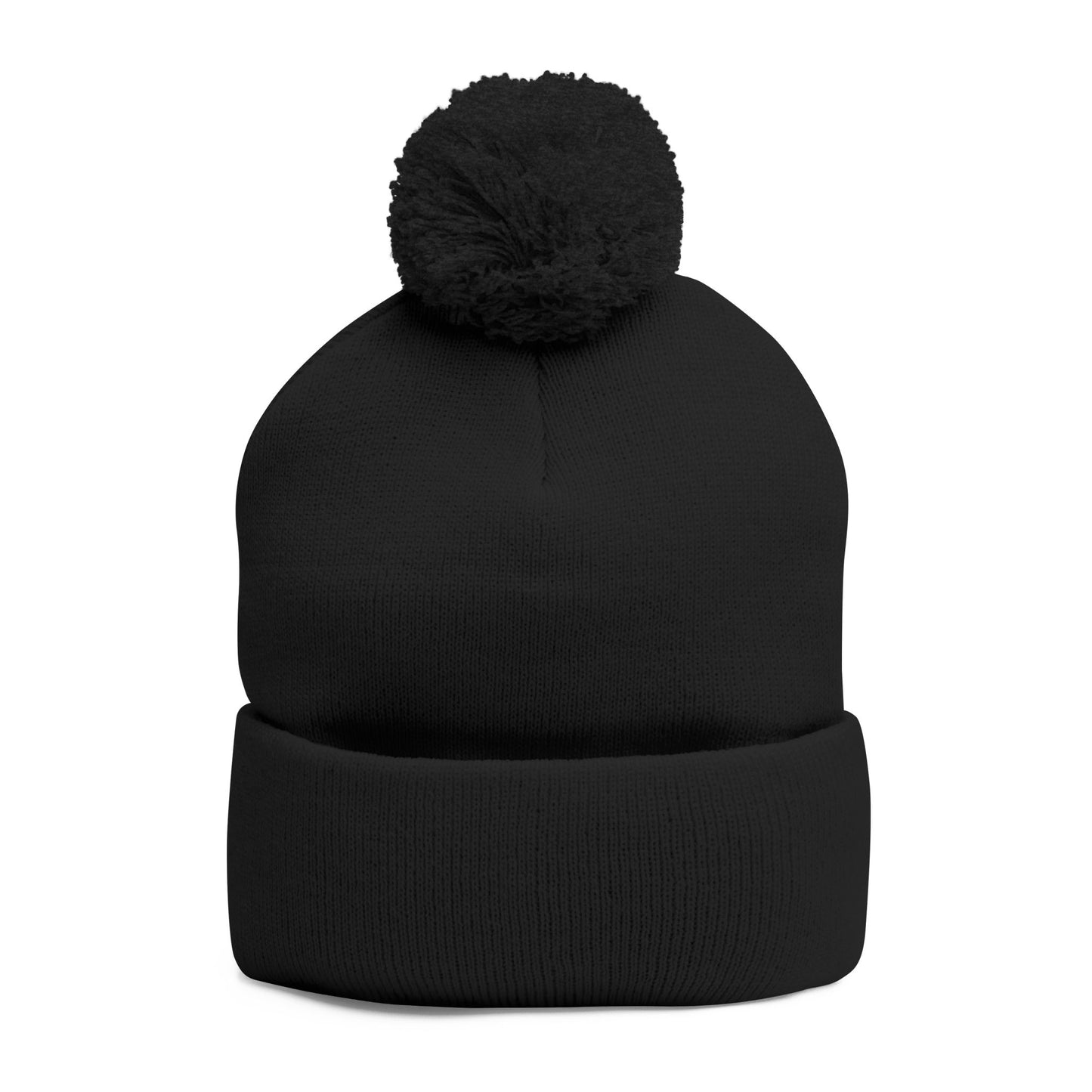 SDM 3 Color White Logo Pom-Pom Beanie