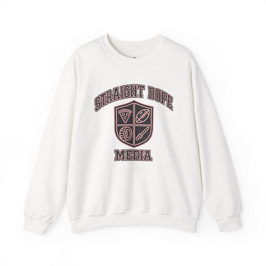 Straight Dope Media Used Up Varsity Sweatshirt