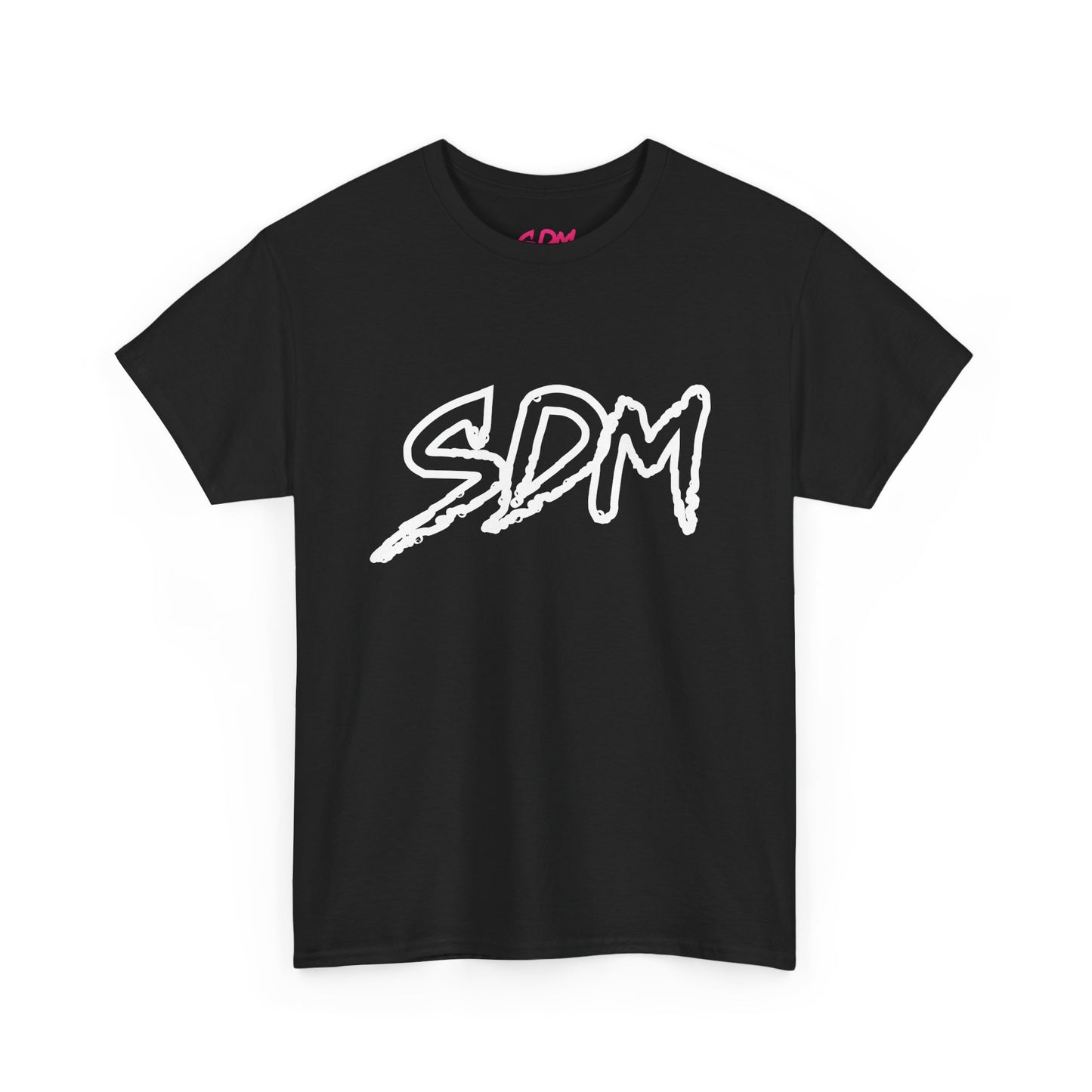 SDM White Outline Tee