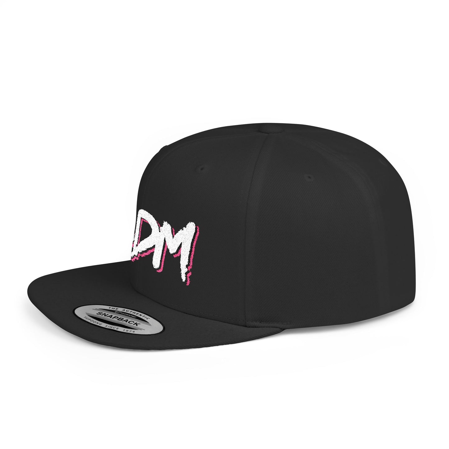 SDM Black Flat Bill Snapback