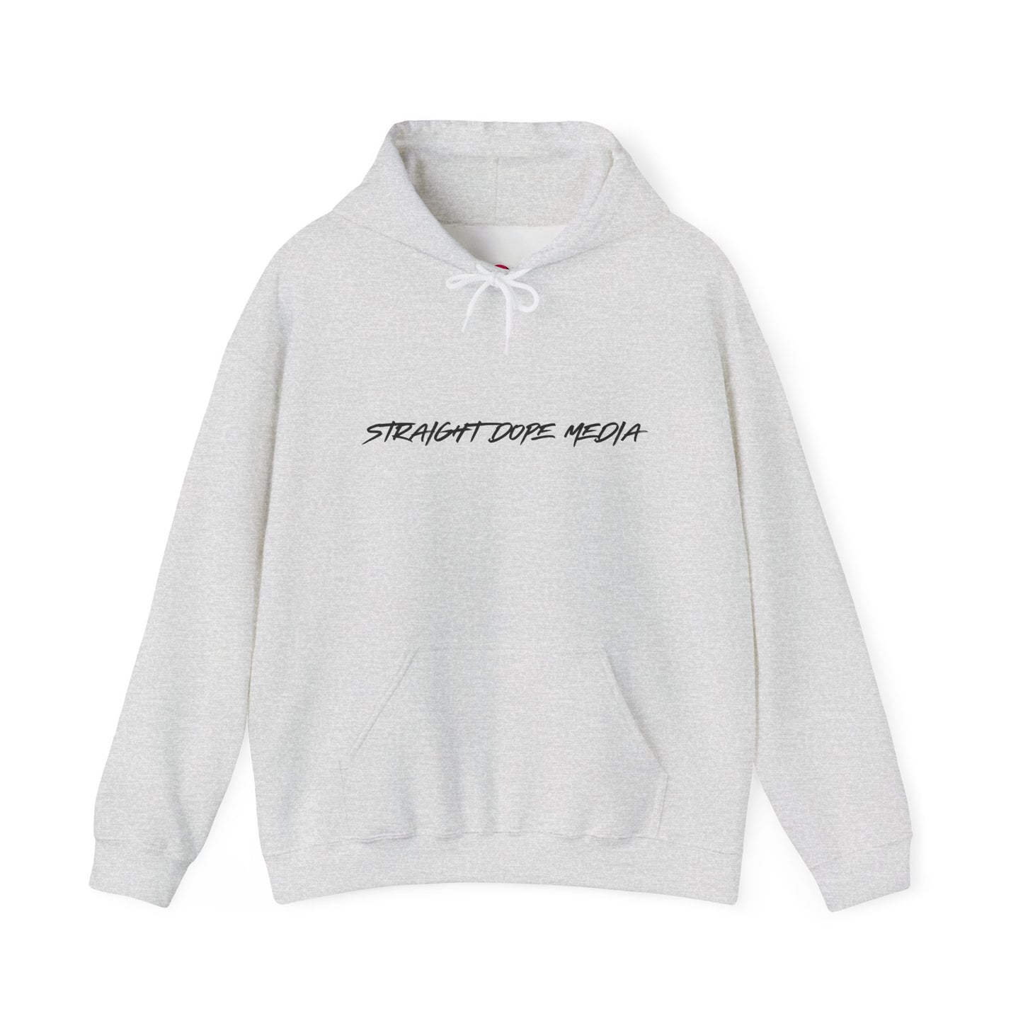 Straight Dope Media Black Text Hoodie