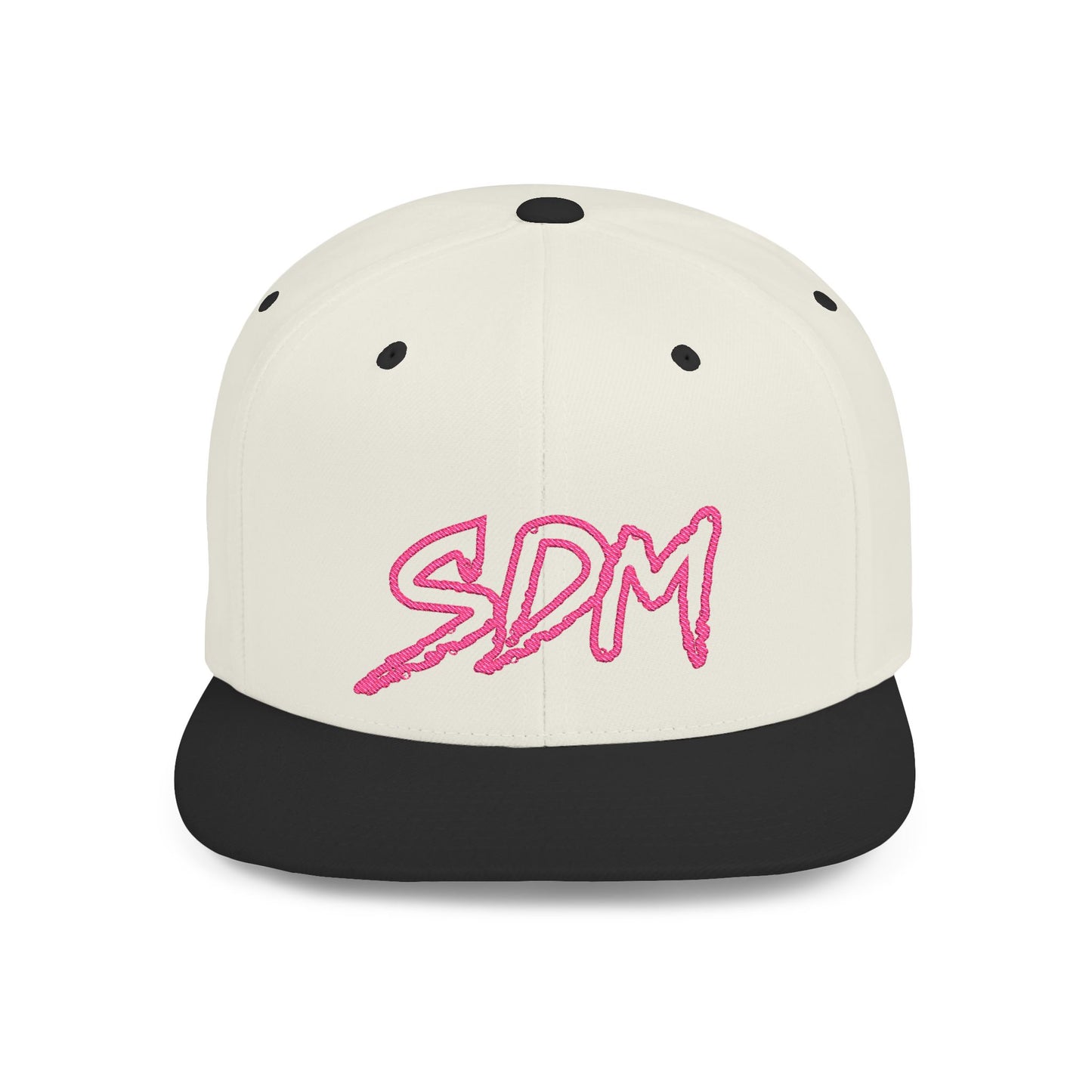 SDM Pink Outline Logo Snapback Hat