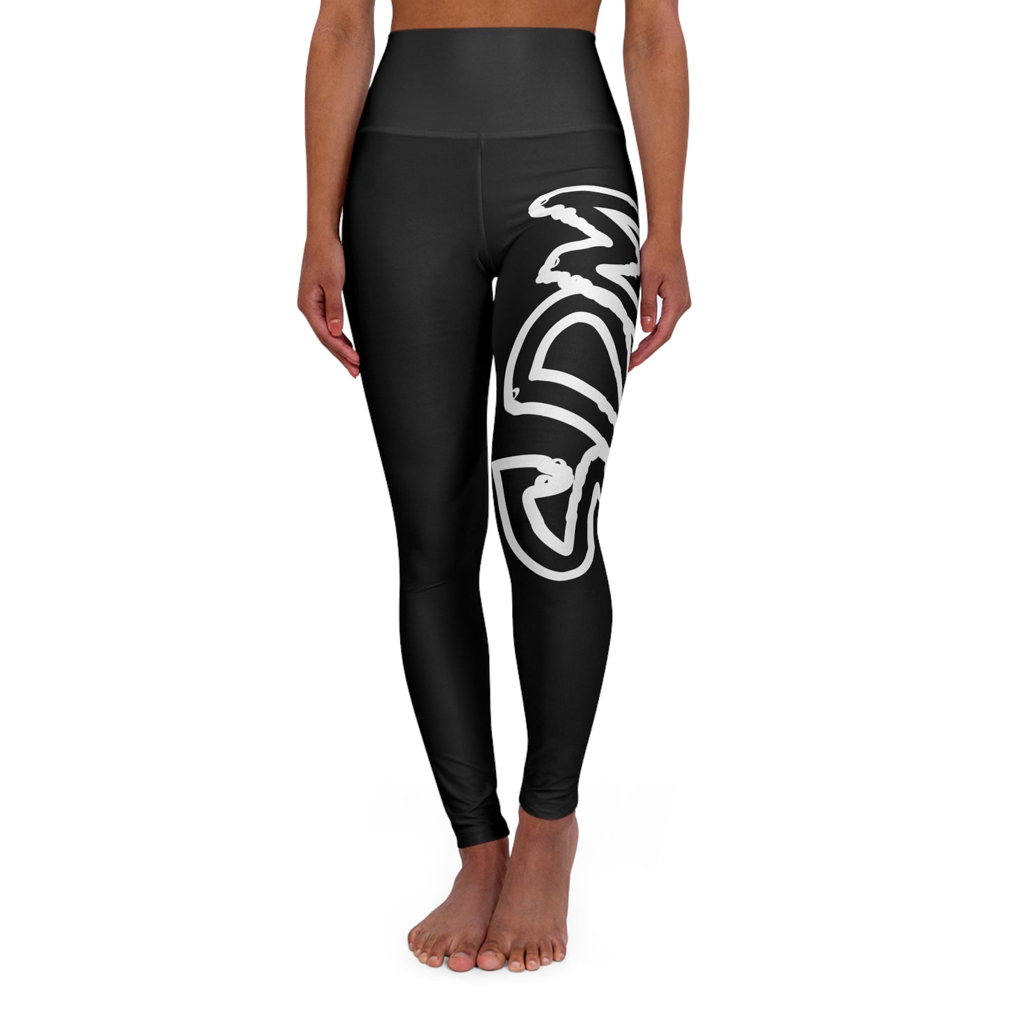 SDM White Outline Logo Leggings