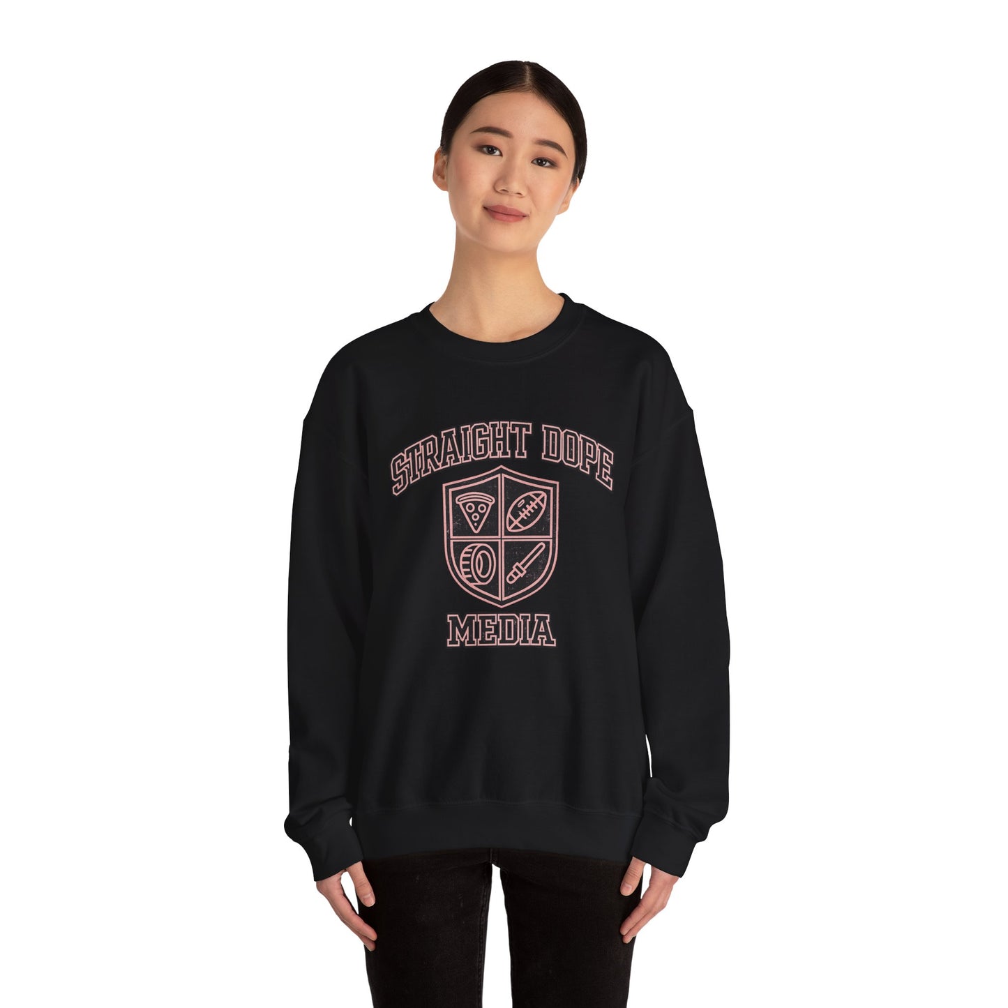Straight Dope Media Used Up Varsity Sweatshirt
