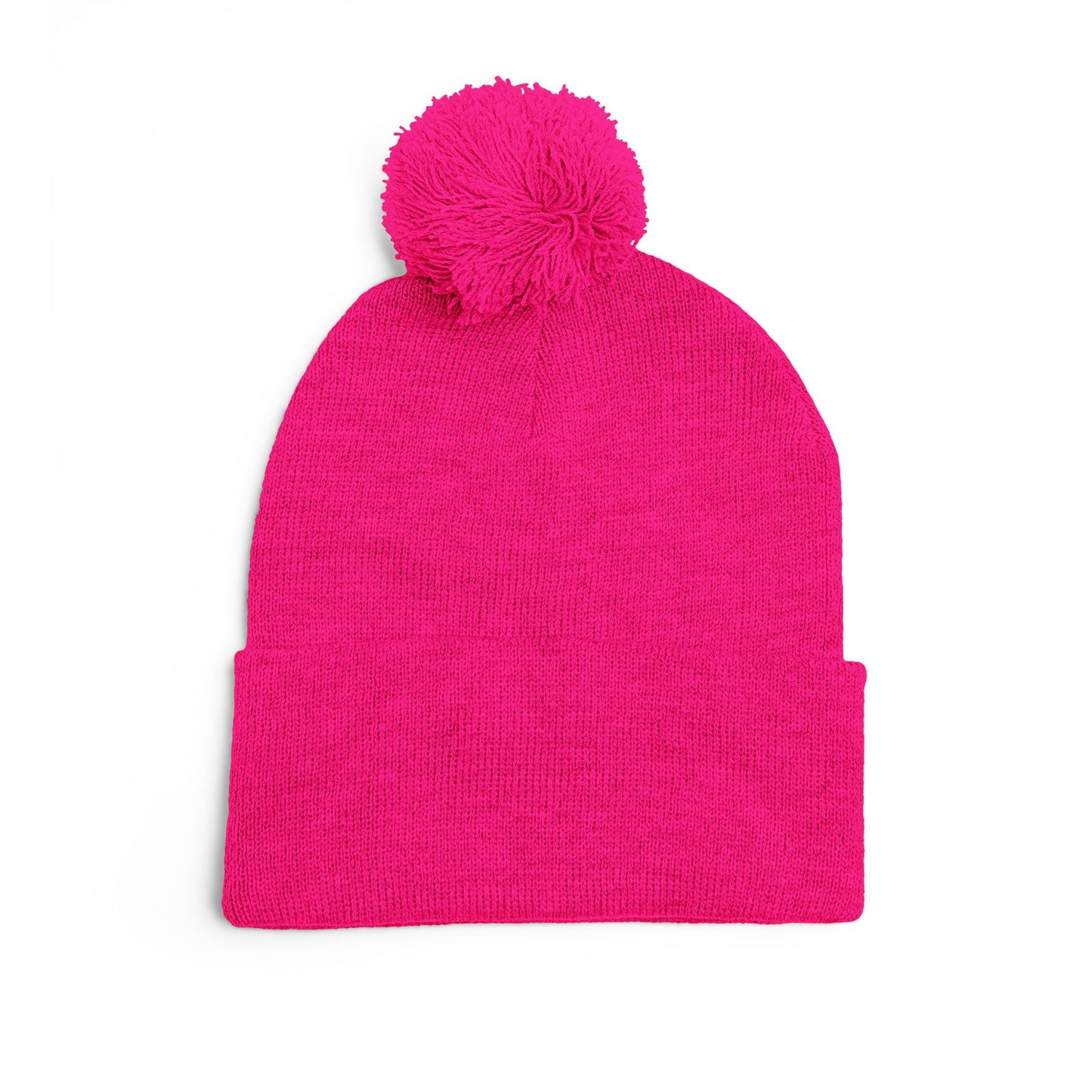 SDM 2 Color Black Logo Pom-Pom Beanie