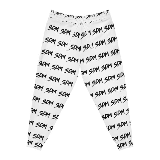 SDM Black Logo on White AO Joggers