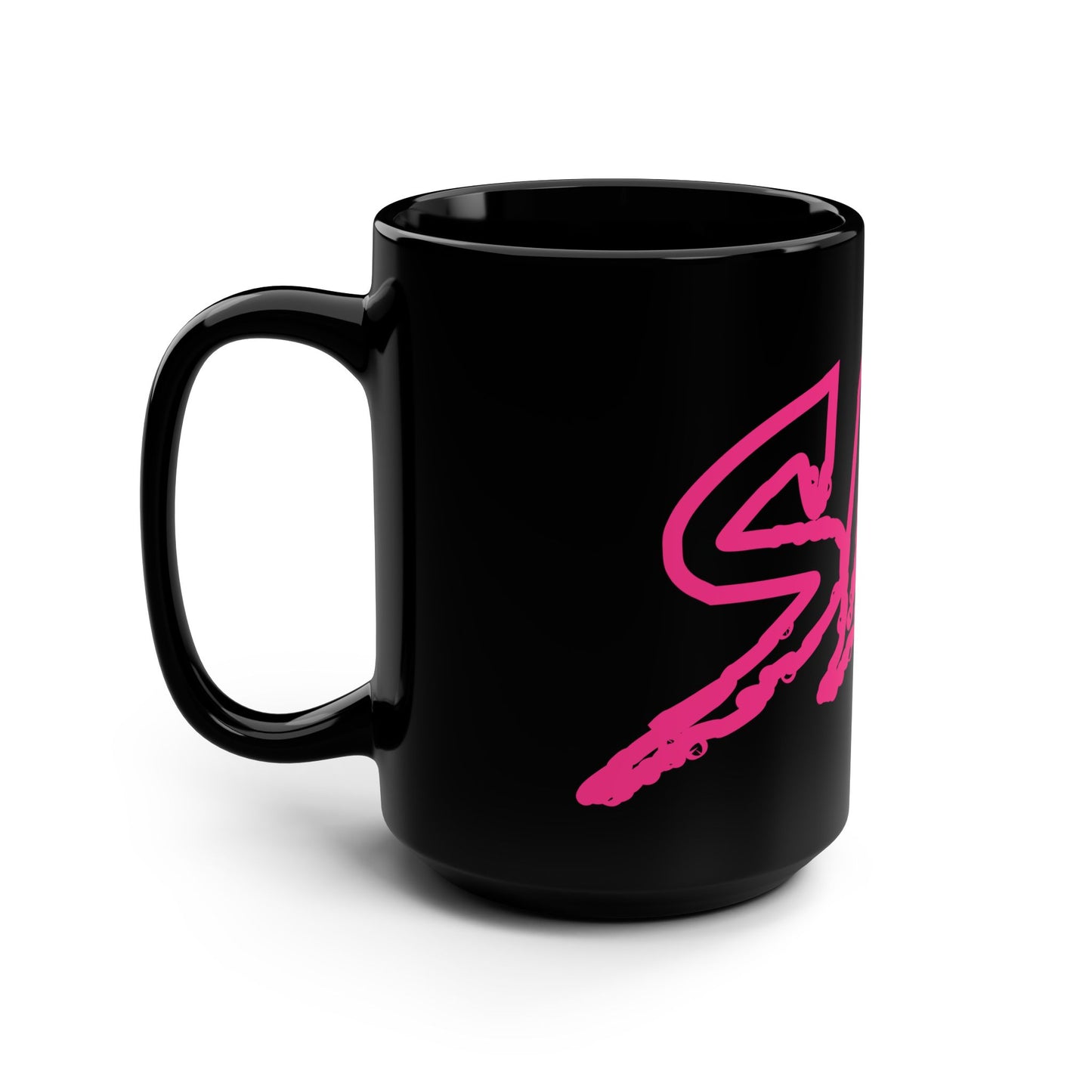 SDM Pink Logo Black 15oz Mug