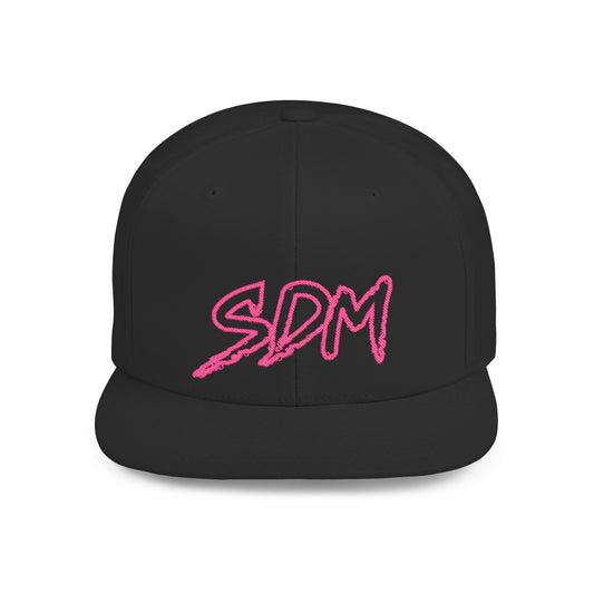 SDM Pink Outline Logo Snapback Hat