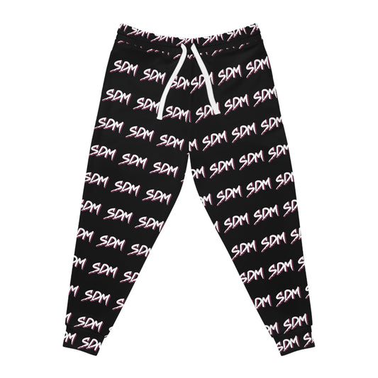SDM White logo on Black AO Joggers
