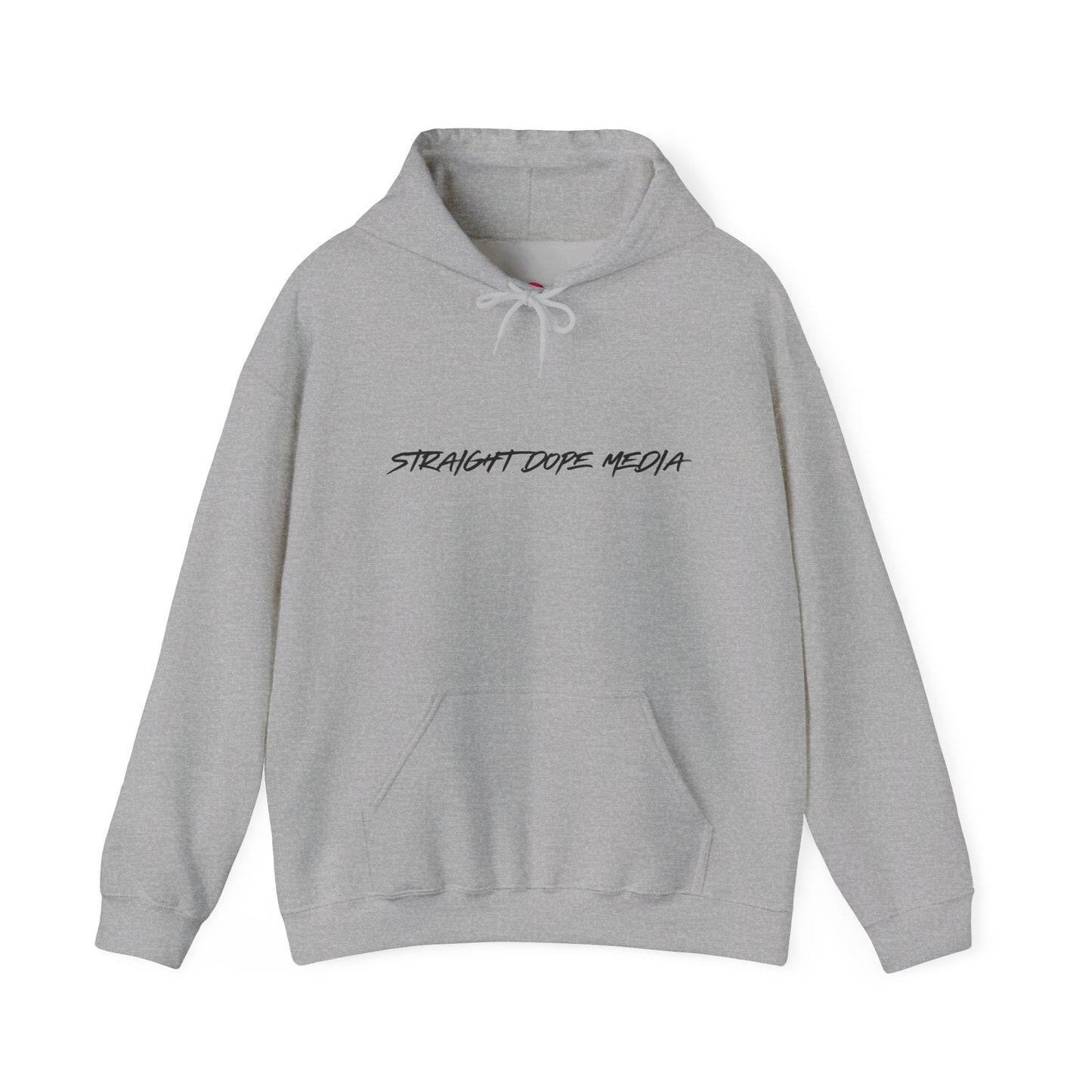 Straight Dope Media Black Text Hoodie