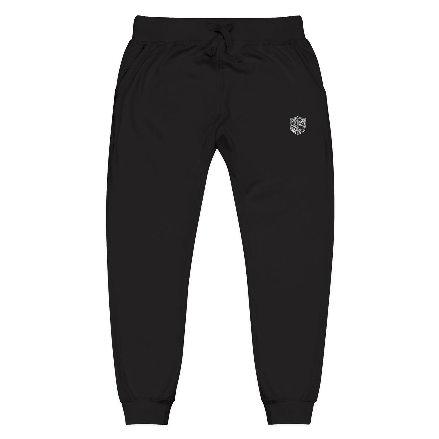 Straight Dope Media White Crest Sweatpants