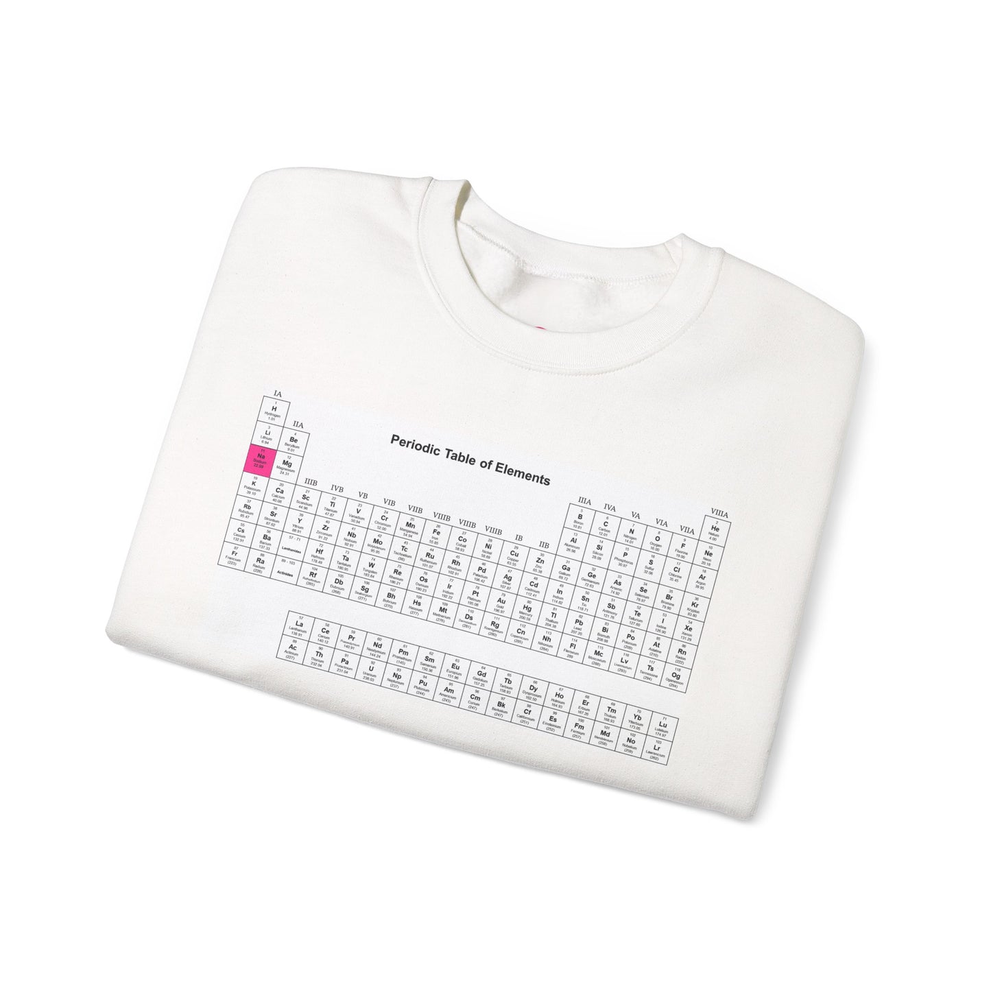 Sodium Periodic Table Sweatshirt