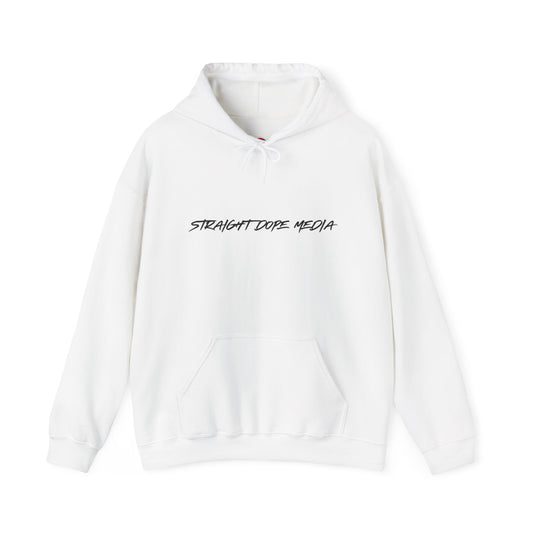Straight Dope Media Black Text Hoodie