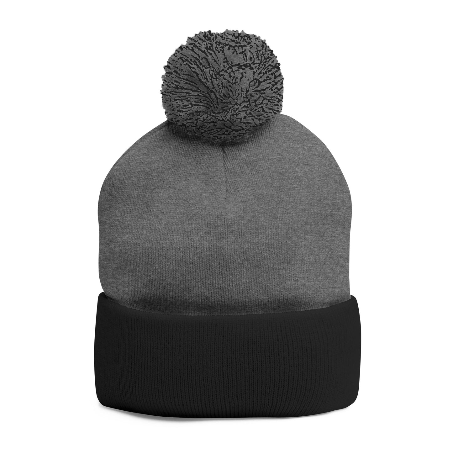 SDM 3 Color White Logo Pom-Pom Beanie