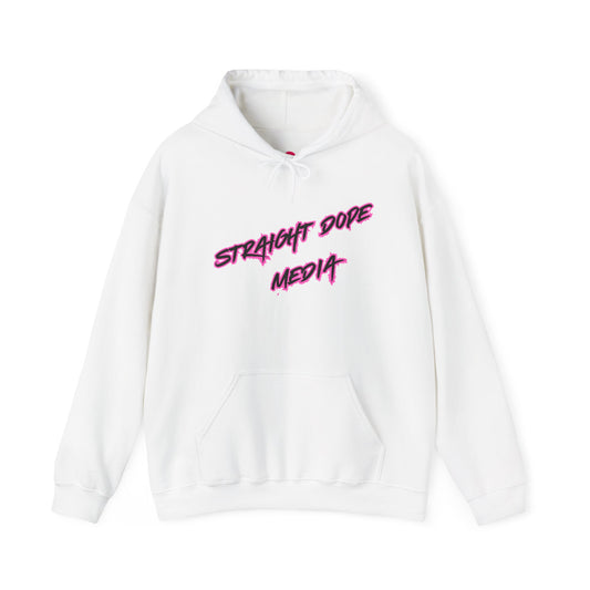 Straight Dope Media Pink Outline Hoodie
