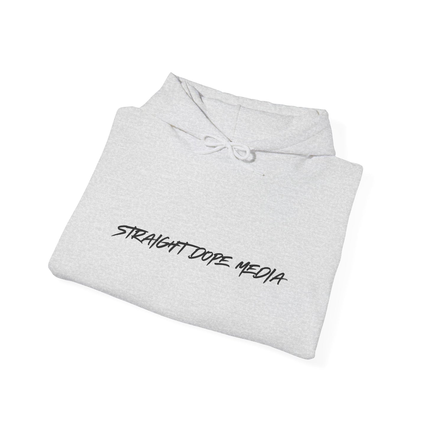 Straight Dope Media Black Text Hoodie
