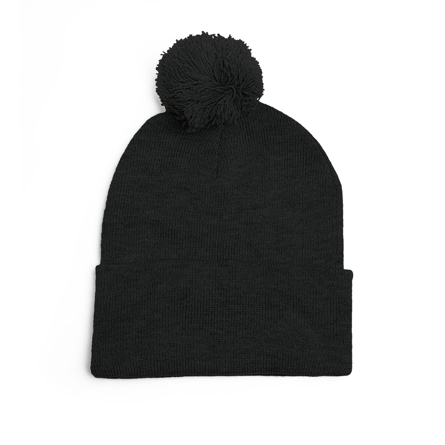 SDM 3 Color White Logo Pom-Pom Beanie