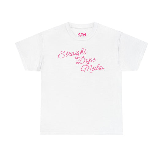 Straight Dope Media Hipster Script Tee