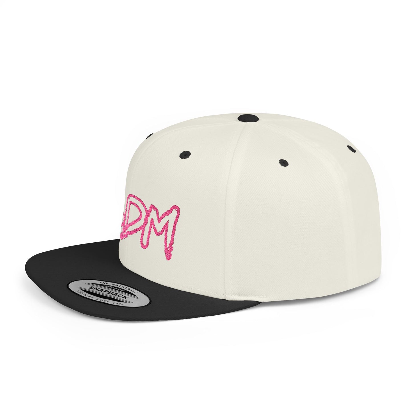 SDM Pink Outline Logo Snapback Hat