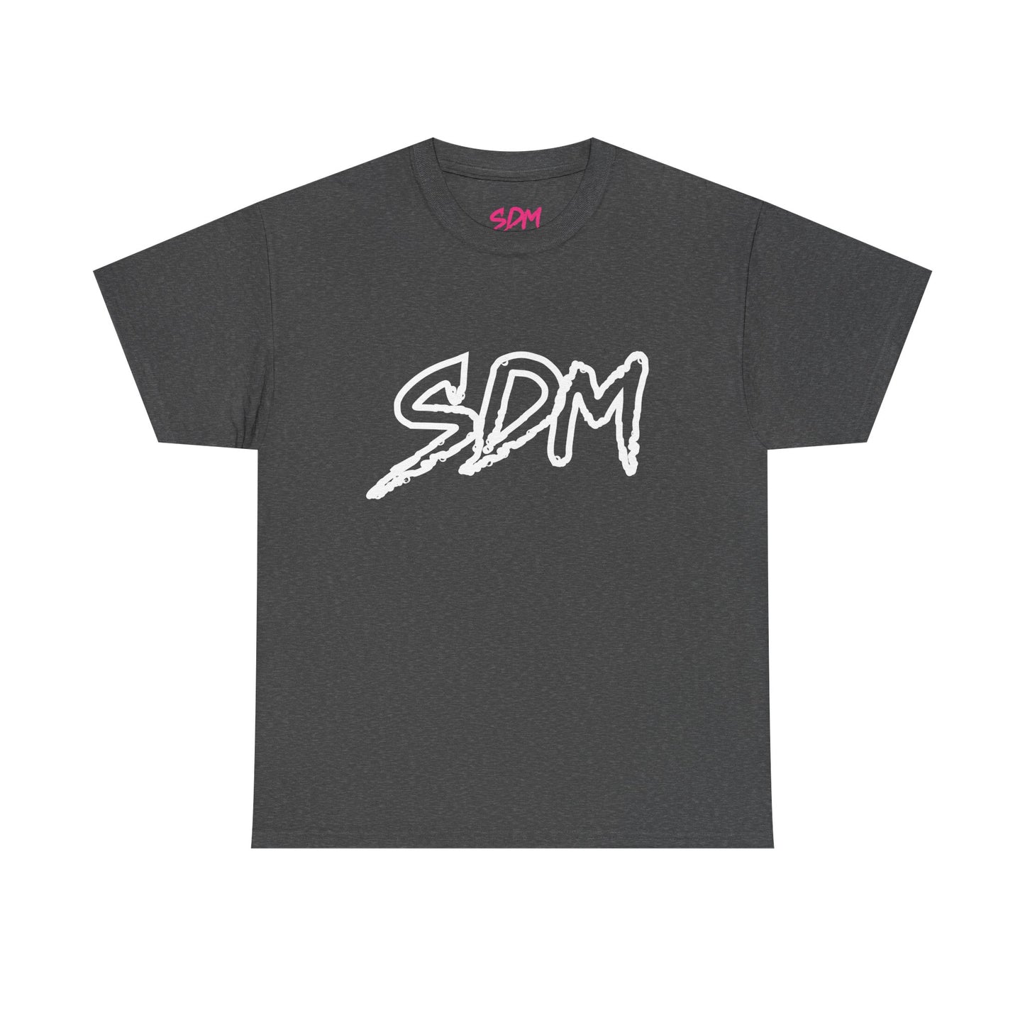SDM White Outline Tee