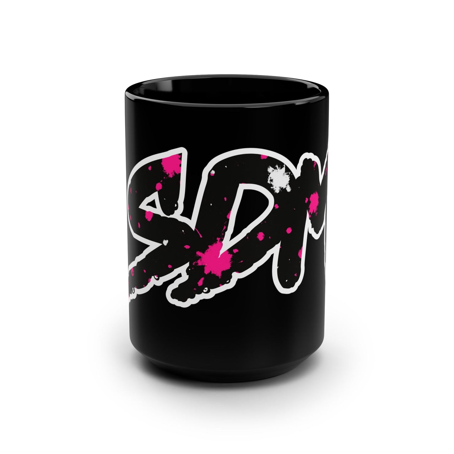 SDM Paint Splatter Black 15oz Mug