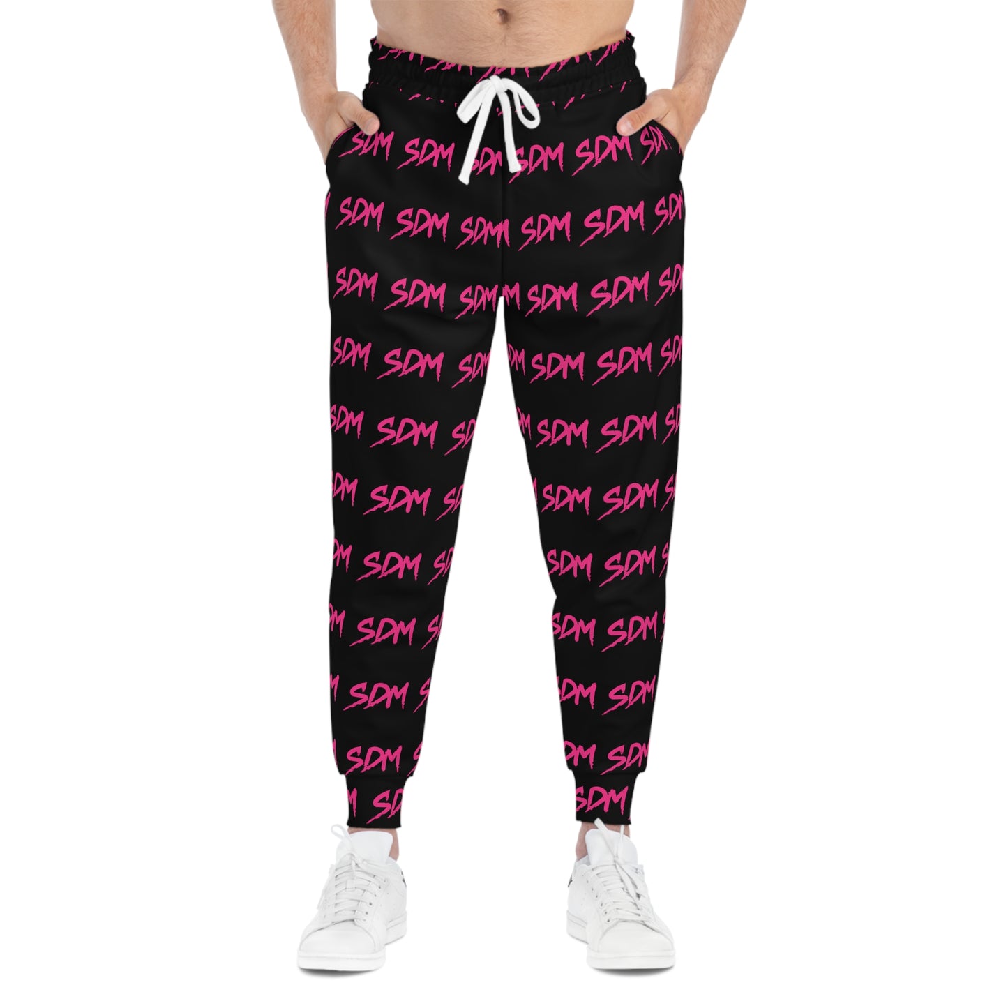 SDM Pink Logo on Black AO Joggers