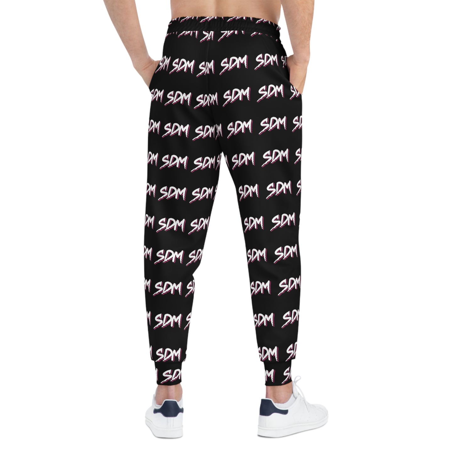 SDM White logo on Black AO Joggers
